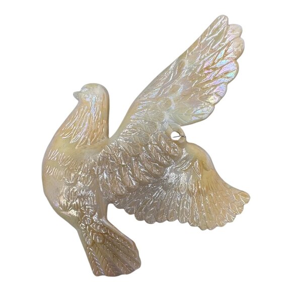Set Of 10 Silvestri Vintage Iridescent & White Dove Ornaments 4 Christmas Tree - Picture 2 of 7
